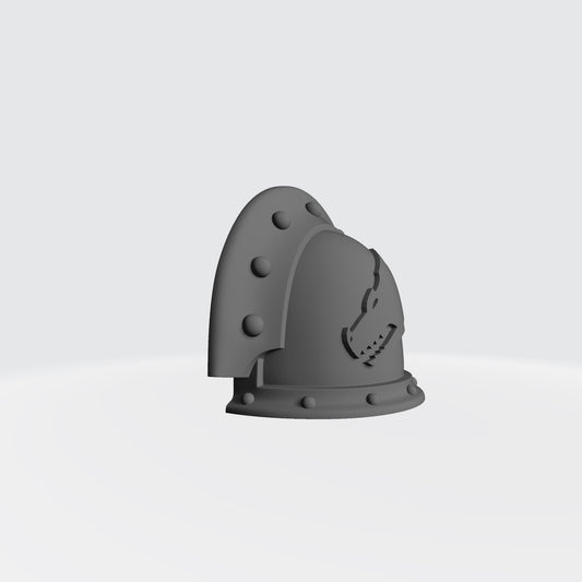 Salamanders Legion MKIII 3 Quarter Studded (with Rivets) Sword Breaker Shoulder Pad for McFarlane Toys Action Figures