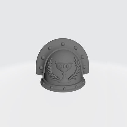Soul Drinkers MKIII Shoulder Pad with Double Rivets for McFarlane Toys Space Marines by Fantasy World Games