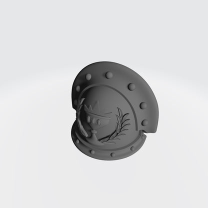 Soul Drinkers MKIII Shoulder Pad with Double Rivets for McFarlane Toys Space Marines by Fantasy World Games