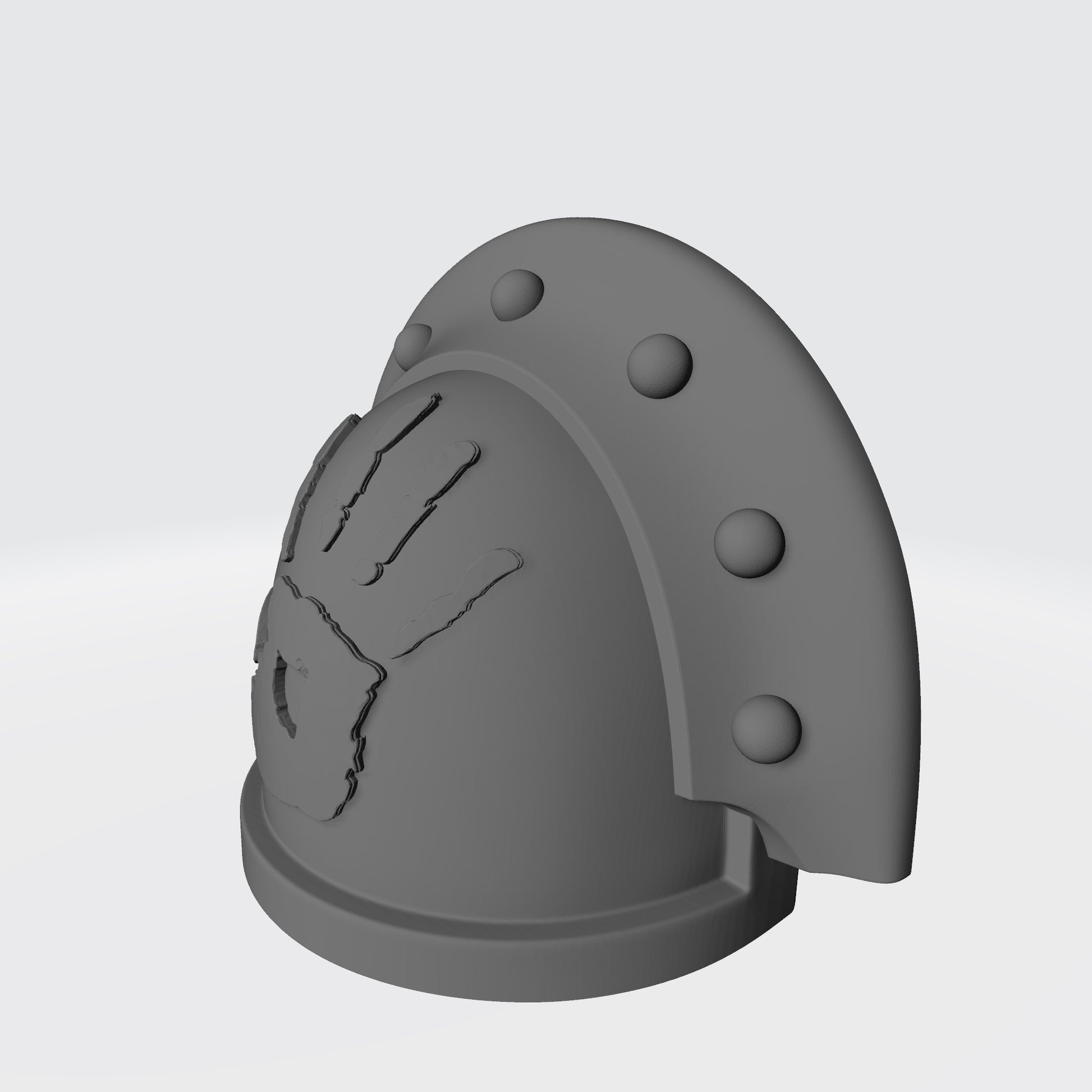 Soul Haunters Chapter MKIII Shoulder Pad Full Sword Breaker Studded with Rivets for McFarlane Toys Action Figures
