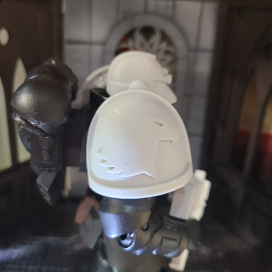 Raptors Chapter Shoulder Pad MKIV Right Ver. 01 for McFarlane Toys Loyalist Marine Action Figures Custom Pauldron