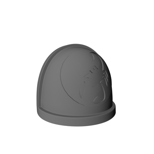 Red Scorpions Chapter MK IV Shoulder Pad for McFarlane Toys Loyalist Marine Action Figures Custom 1:12th Scale Pauldron