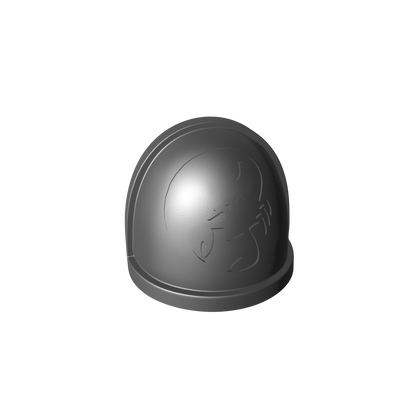 Red Scorpions Chapter MK IV Shoulder Pad for McFarlane Toys Loyalist Marine Action Figures Custom 1:12th Scale Pauldron