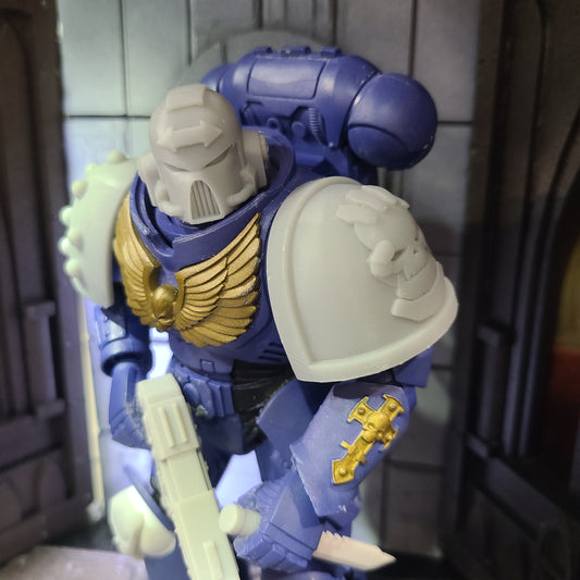 Retributors Chapter MKIV Shoulder Pad Ver. 01 for McFarlane Toys Action Figures Custom 1:12th Scale Pauldron