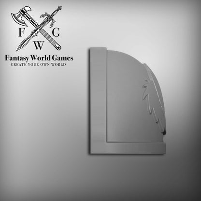 Space Wolf Legion Right Veteran Shoulder Pad for McFarlane Toys Loyalist Marine Action Figures Viking Pauldron