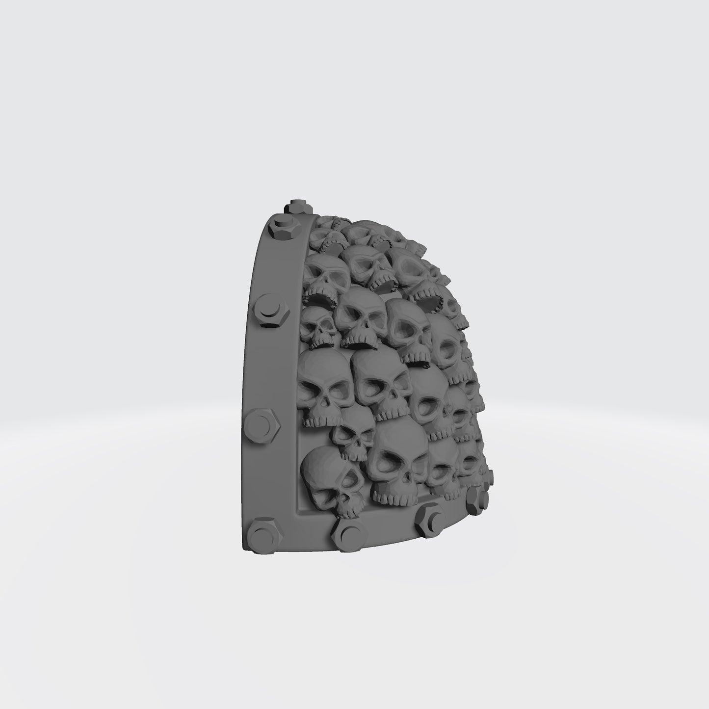 Battle Brother MKVII Shoulder Pad with Bolts and Small Skulls for McFarlane Toys Space Marine Action Figures