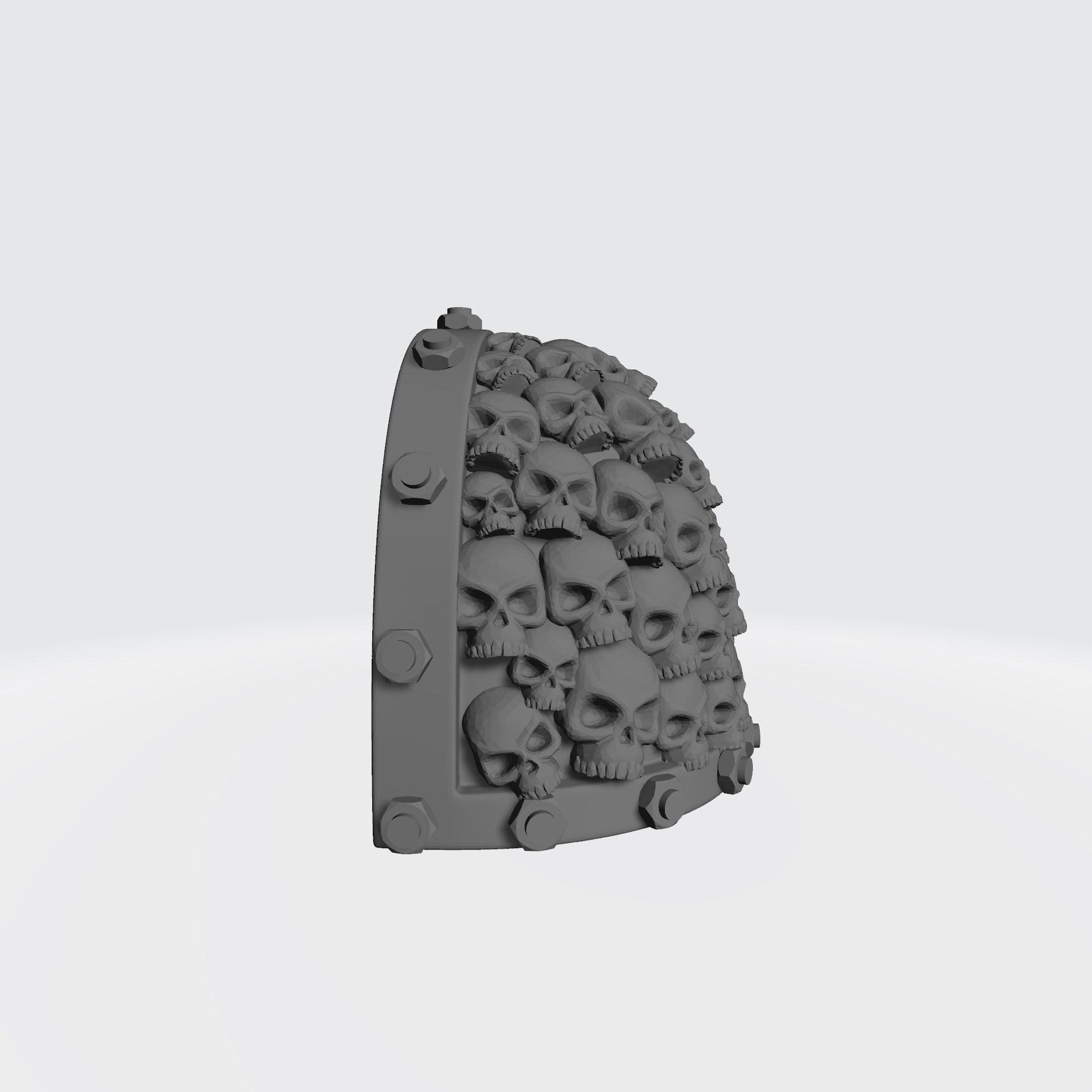 Battle Brother MKVII Shoulder Pad with Bolts and Small Skulls for McFarlane Toys Space Marine Action Figures