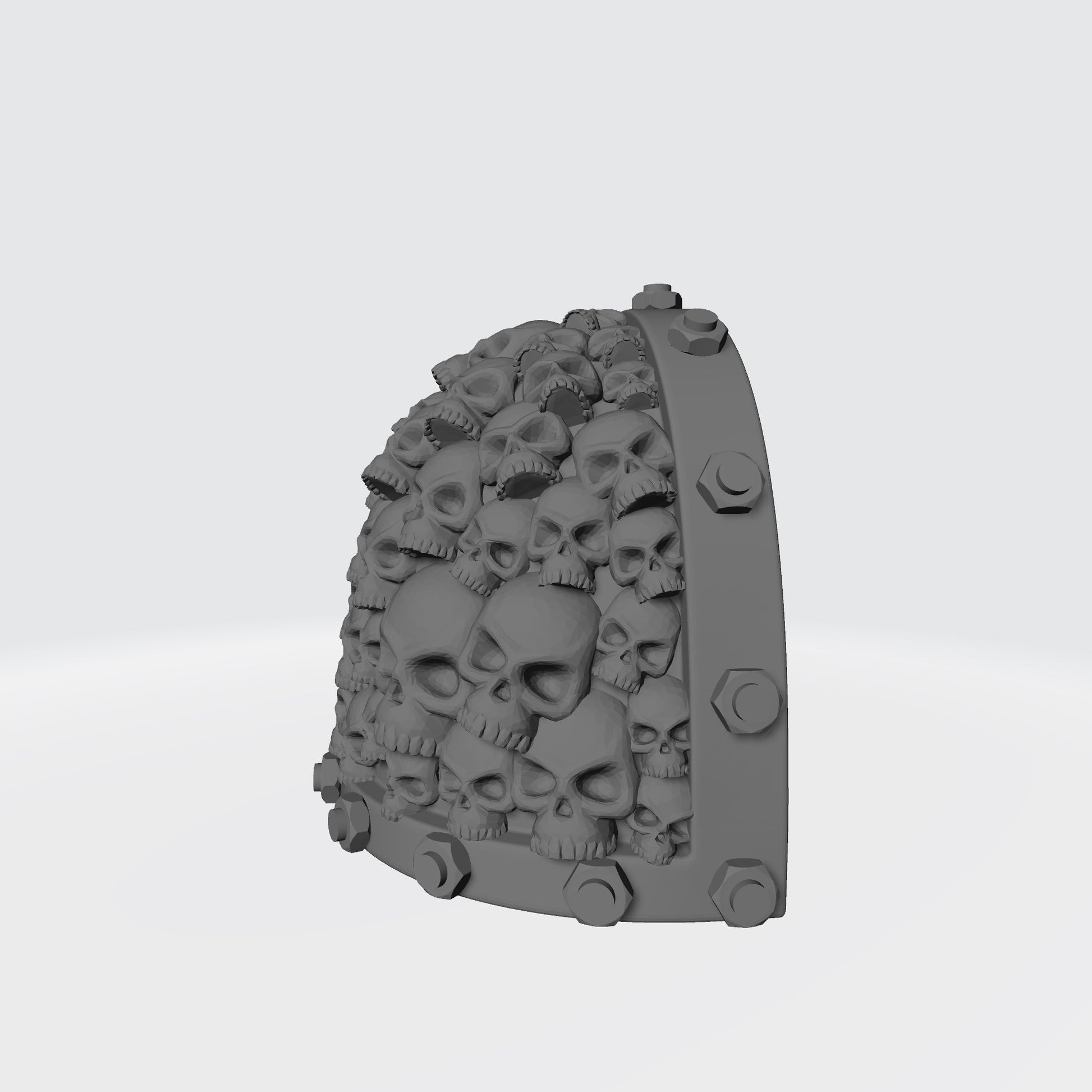 Battle Brother MKVII Shoulder Pad with Bolts and Small Skulls for McFarlane Toys Space Marine Action Figures