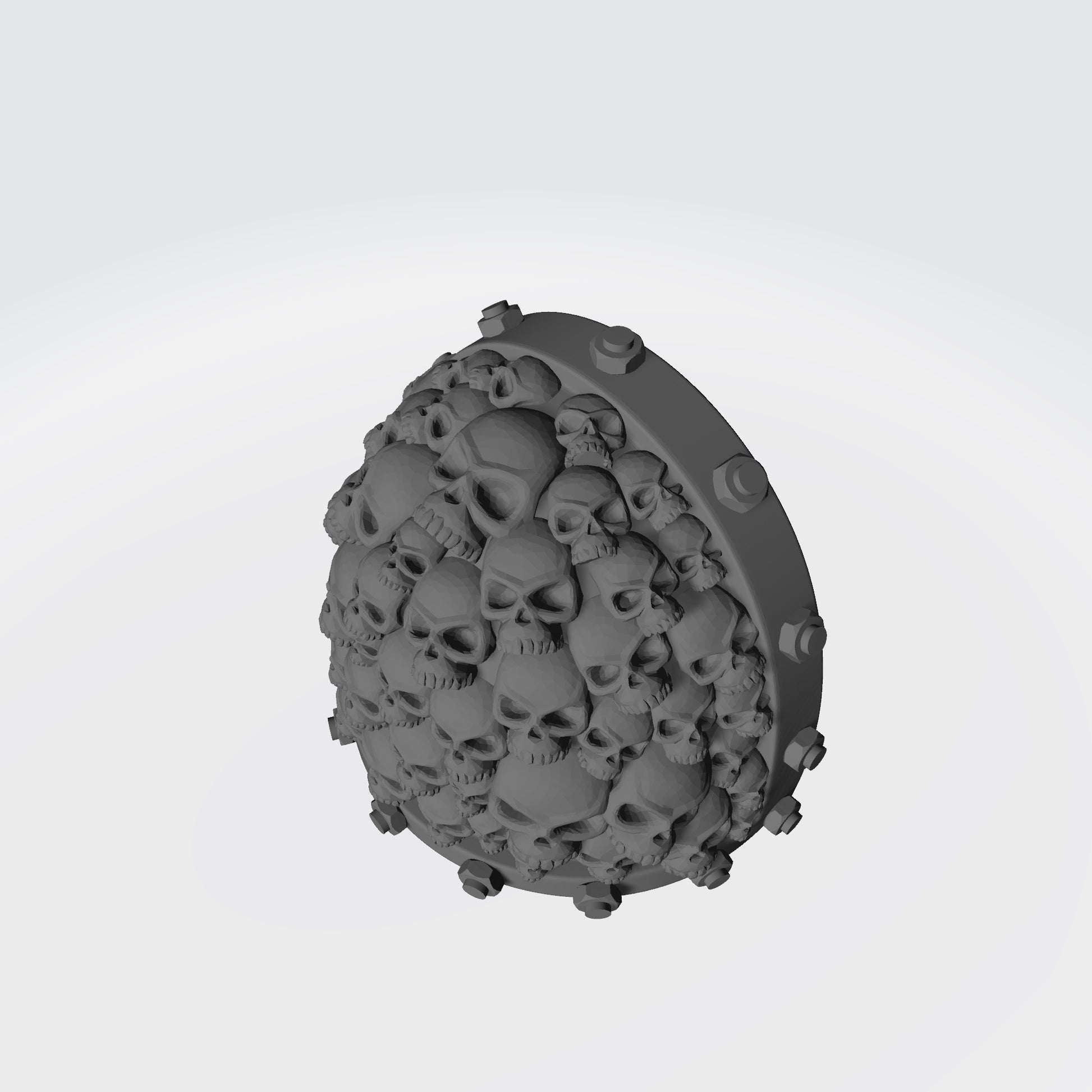 Battle Brother MKVII Shoulder Pad with Bolts and Small Skulls for McFarlane Toys Space Marine Action Figures