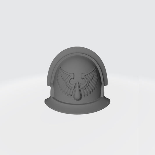 Blood Angels MKVII Shoulder Pad Notched V2 for McFarlane Toys Space Marines Sanguis Legion
