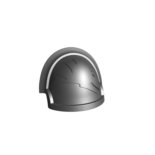 Salamanders Legion Shoulder Pad V05 Rt for McFarlane Toys Loyalist Marine Action Figures Custom 1:12th Scale Pauldron