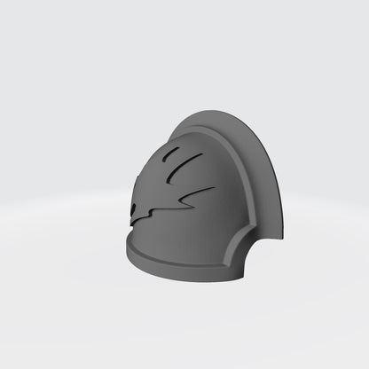 Legion MKVII Notched Vambrance Thin (Double) Shoulder Pad for McFarlane Toys Action Figures