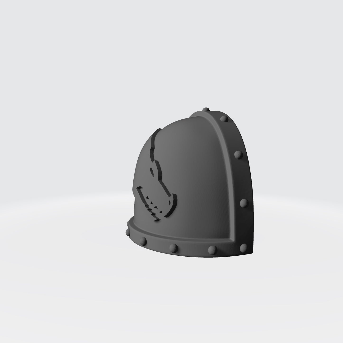 Salamanders Legion MKVII Right Shoulder Pad with Studs for McFarlane Toys Space Marine Action Figures