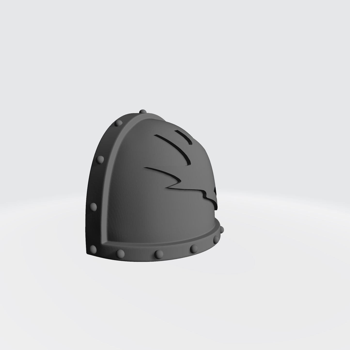Salamanders Legion MKVII Right Shoulder Pad with Studs for McFarlane Toys Space Marine Action Figures