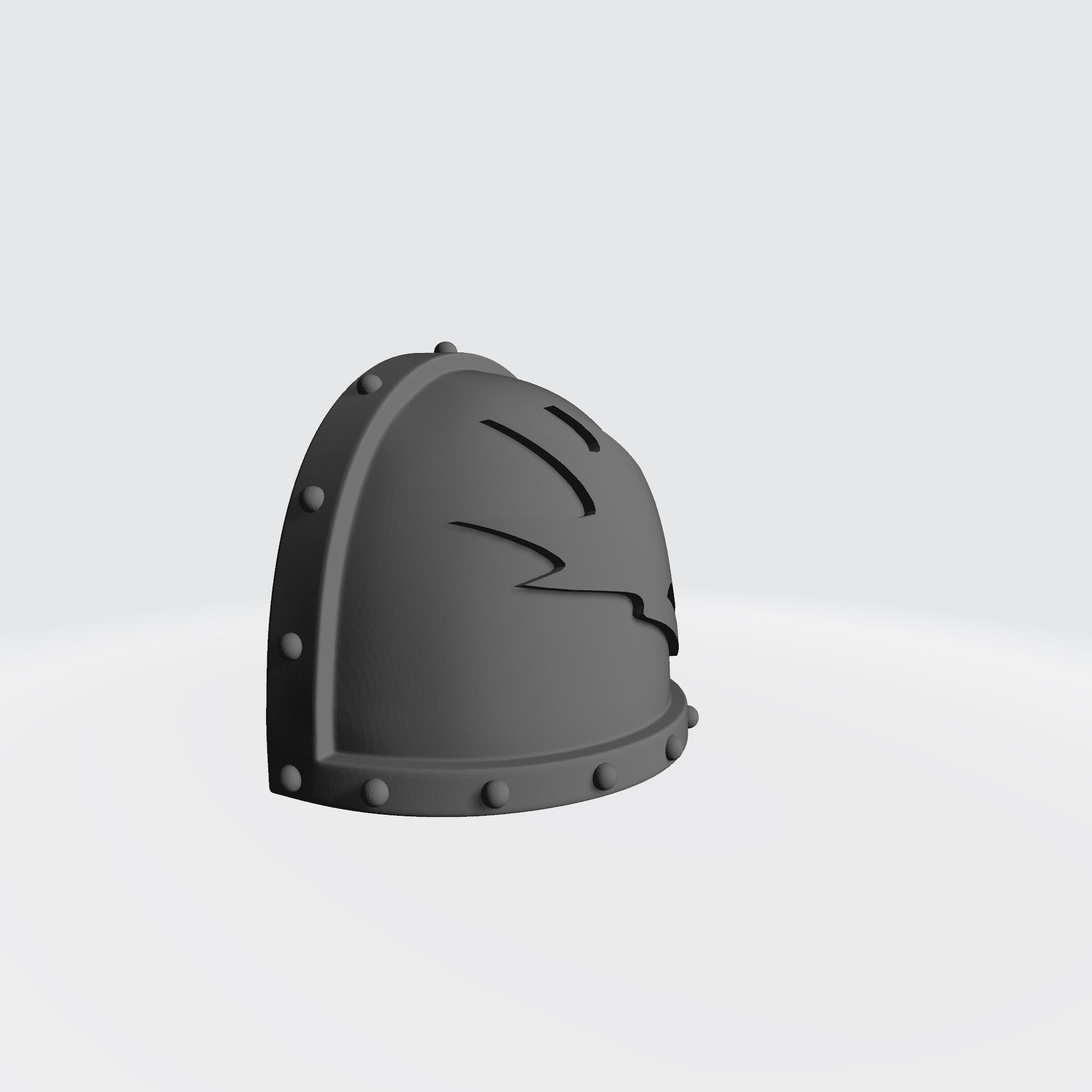 Salamanders Legion MKVII Right Shoulder Pad with Studs for McFarlane Toys Space Marine Action Figures