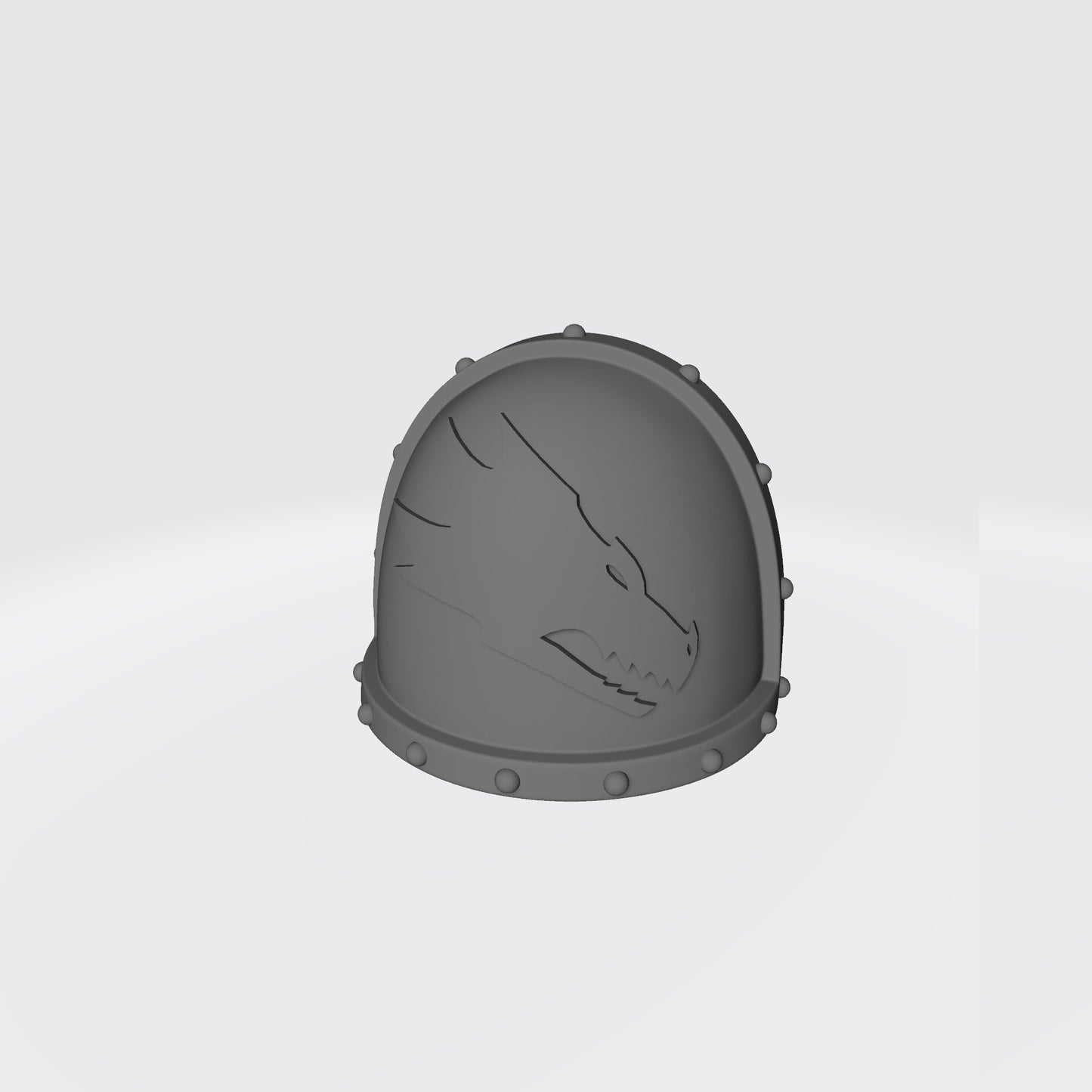 Salamanders Legion MKVII Right Shoulder Pad with Studs for McFarlane Toys Space Marine Action Figures