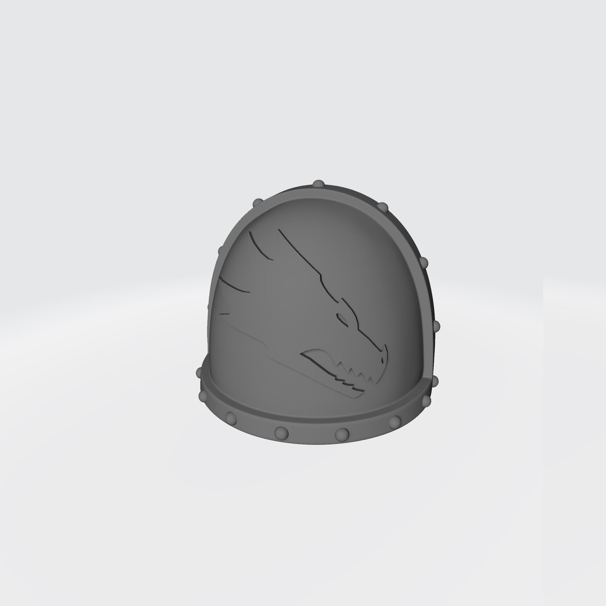 Salamanders Legion MKVII Right Shoulder Pad with Studs for McFarlane Toys Space Marine Action Figures