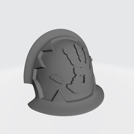 Soul Haunters Chapter MKVII Shoulder Pad Notched V1 for McFarlane Toys Space Marines Action Figures
