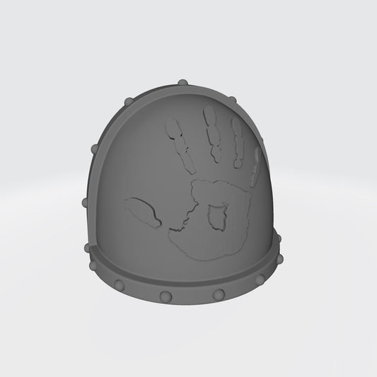 Soul Haunters Chapter MKVII Shoulder Pad with Studs for McFarlane Toys Grimdark Battle Brothers