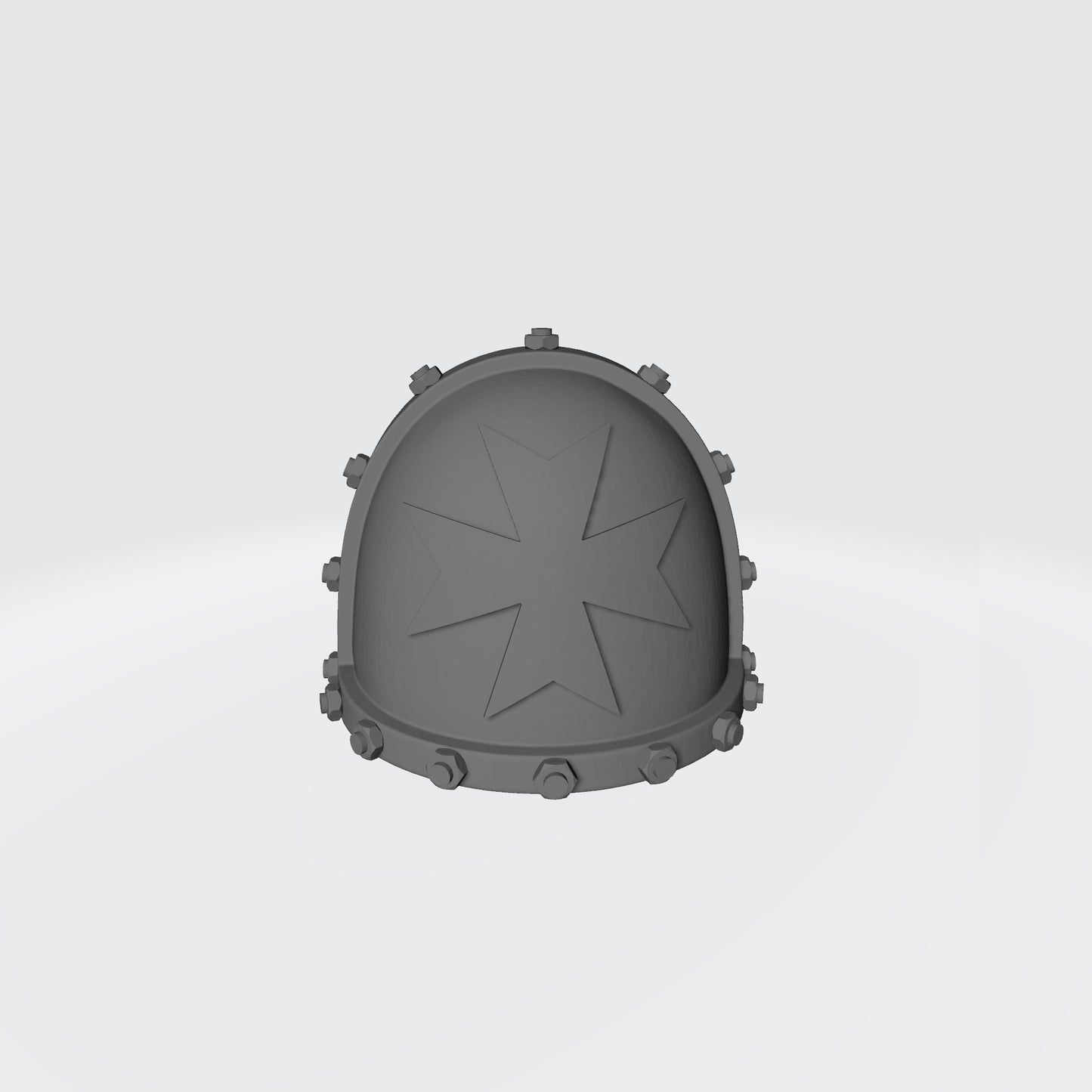 Black Templars MKVII Shoulder Pad with Bolts compatible with McFarlane Toys Space Marines