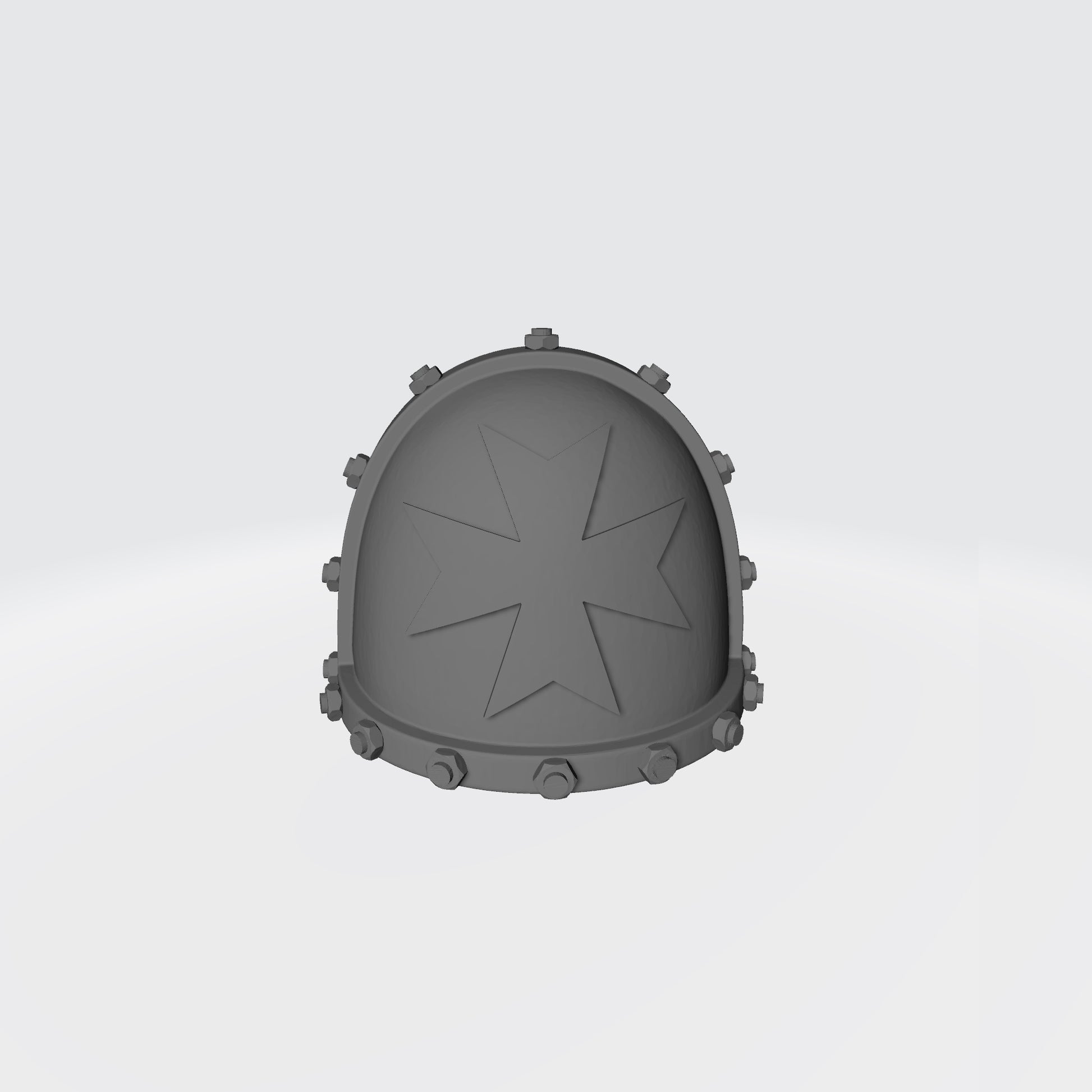 Black Templars MKVII Shoulder Pad with Bolts compatible with McFarlane Toys Space Marines