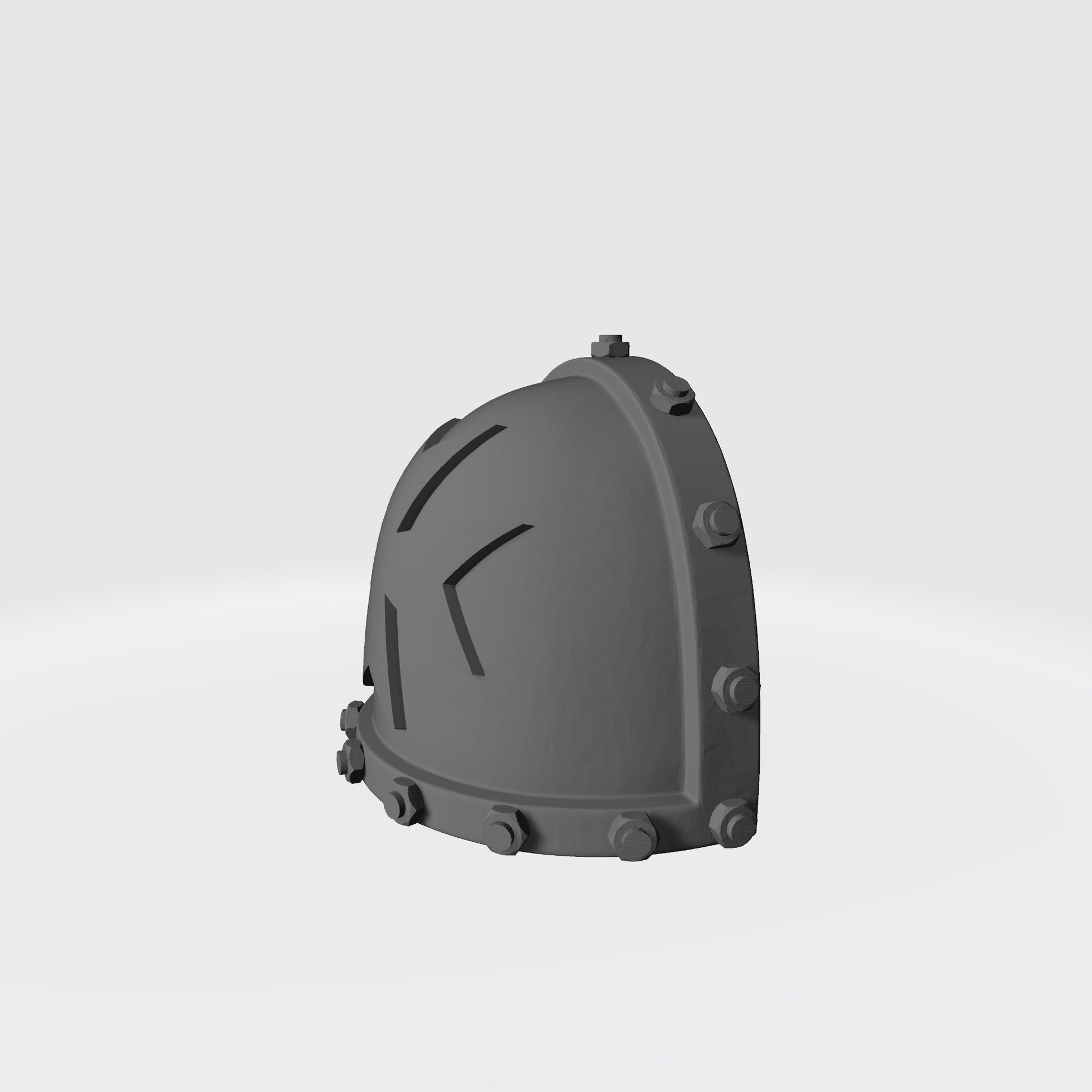 Black Templars MKVII Shoulder Pad with Bolts compatible with McFarlane Toys Space Marines