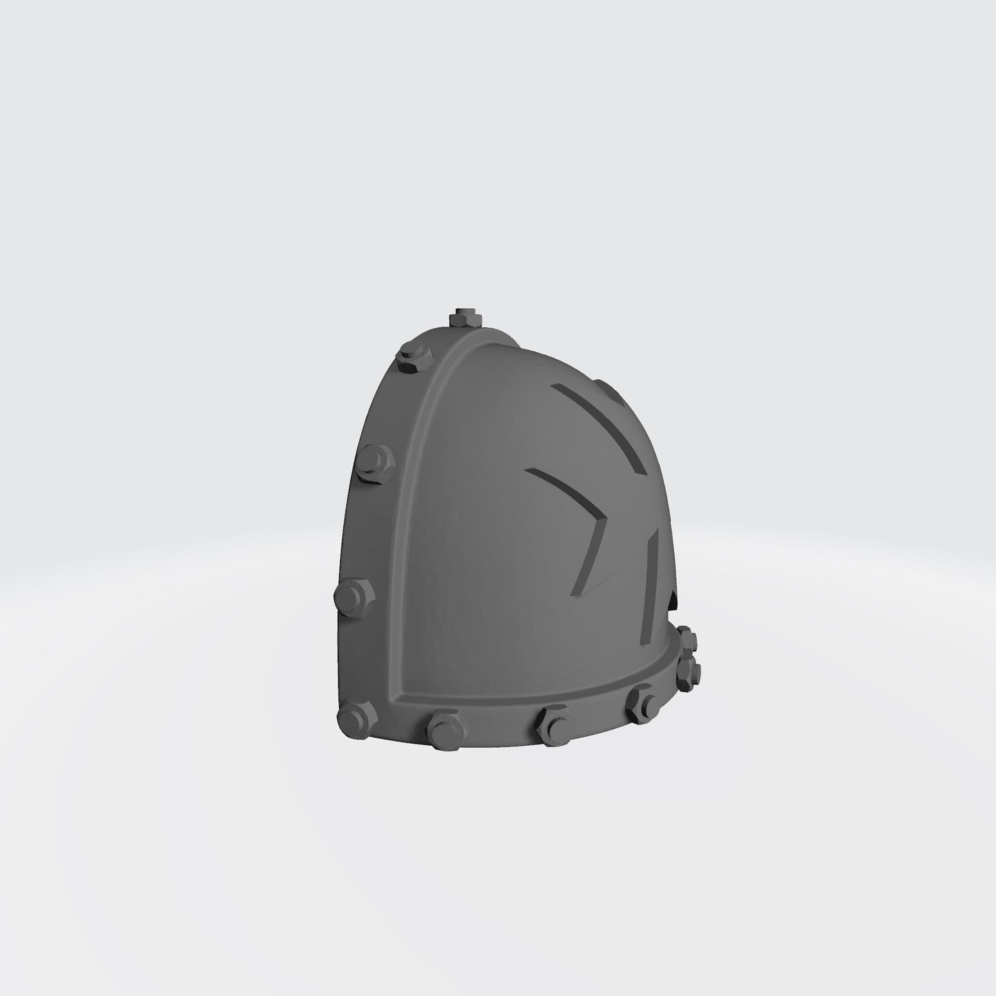 Black Templars MKVII Shoulder Pad with Bolts compatible with McFarlane Toys Space Marines