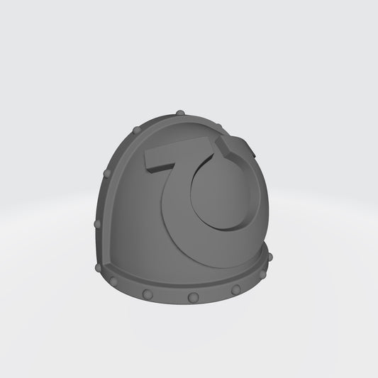 Custom Ultramarines MKVII Shoulder Pad Studded for McFarlane Toys Battle Brother Action Figures