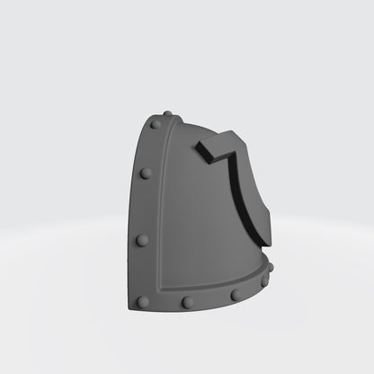 Custom Ultramarines MKVII Shoulder Pad Studded for McFarlane Toys Battle Brother Action Figures