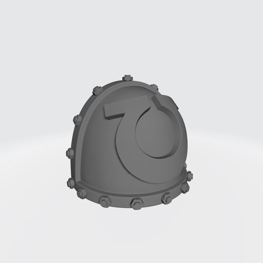 Ultramarines  MKVII Shoulder Pad with Bolts for McFarlane Toys Battle Brother Action Figures