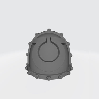 Ultramarines  MKVII Shoulder Pad with Bolts for McFarlane Toys Battle Brother Action Figures