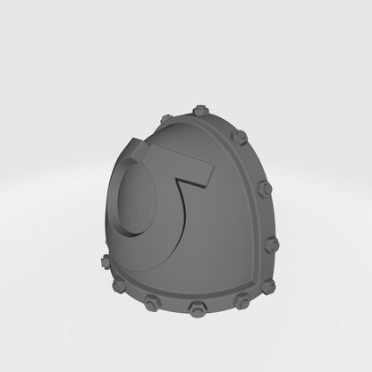 Ultramarines  MKVII Shoulder Pad with Bolts for McFarlane Toys Battle Brother Action Figures