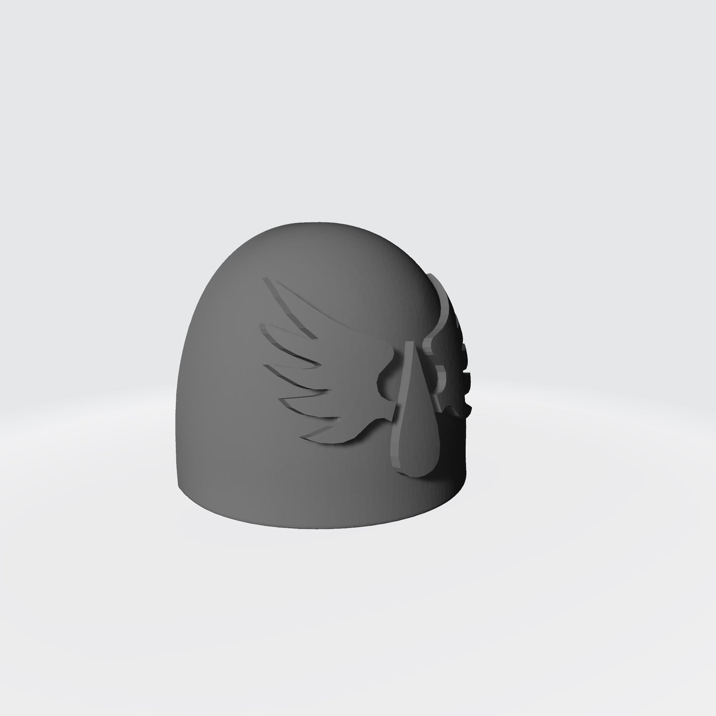 Blood Angels MKVI Shoulder Pad with Flat Chapter Insignia for McFarlane Toys Space Marines