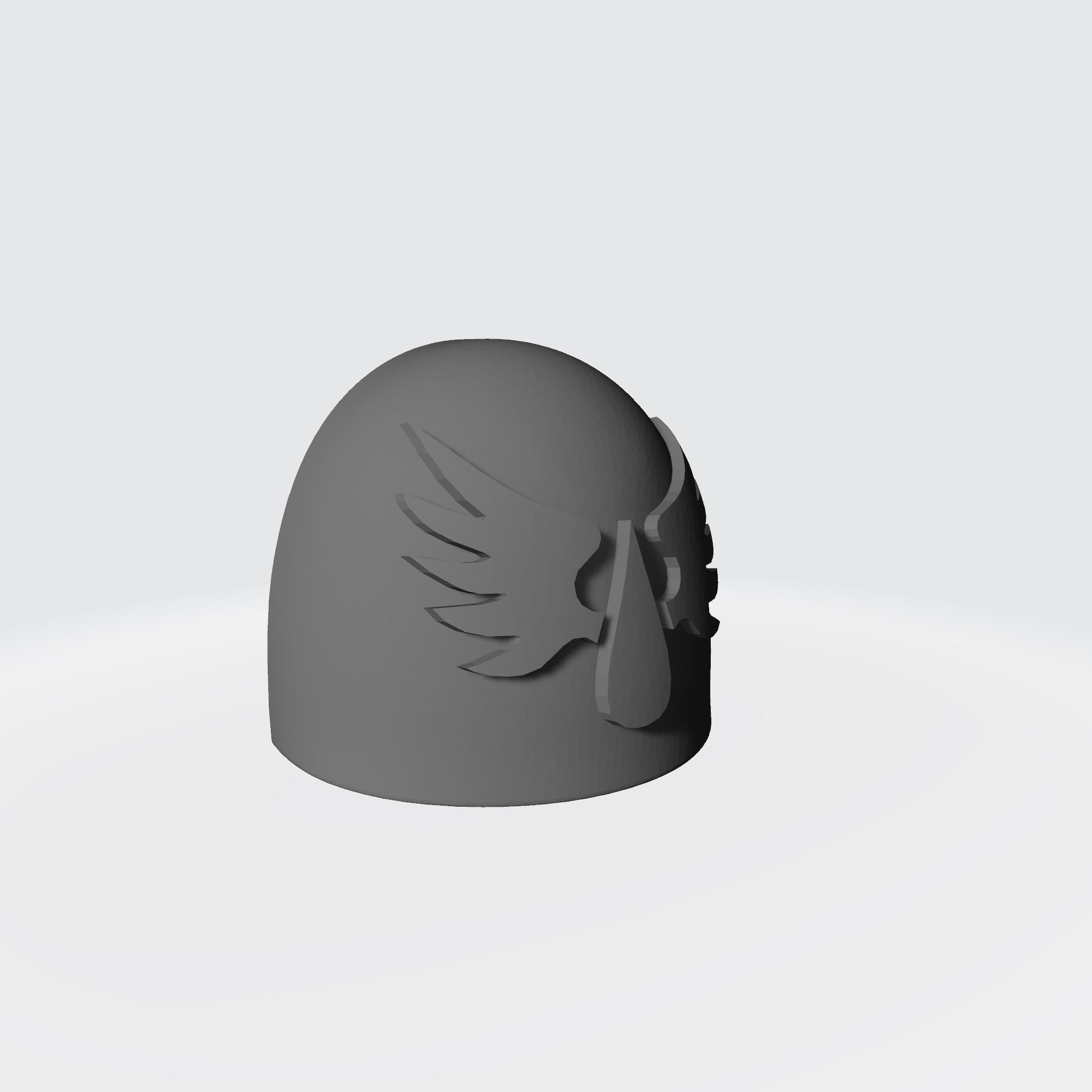 Blood Angels MKVI Shoulder Pad with Flat Chapter Insignia for McFarlane Toys Space Marines