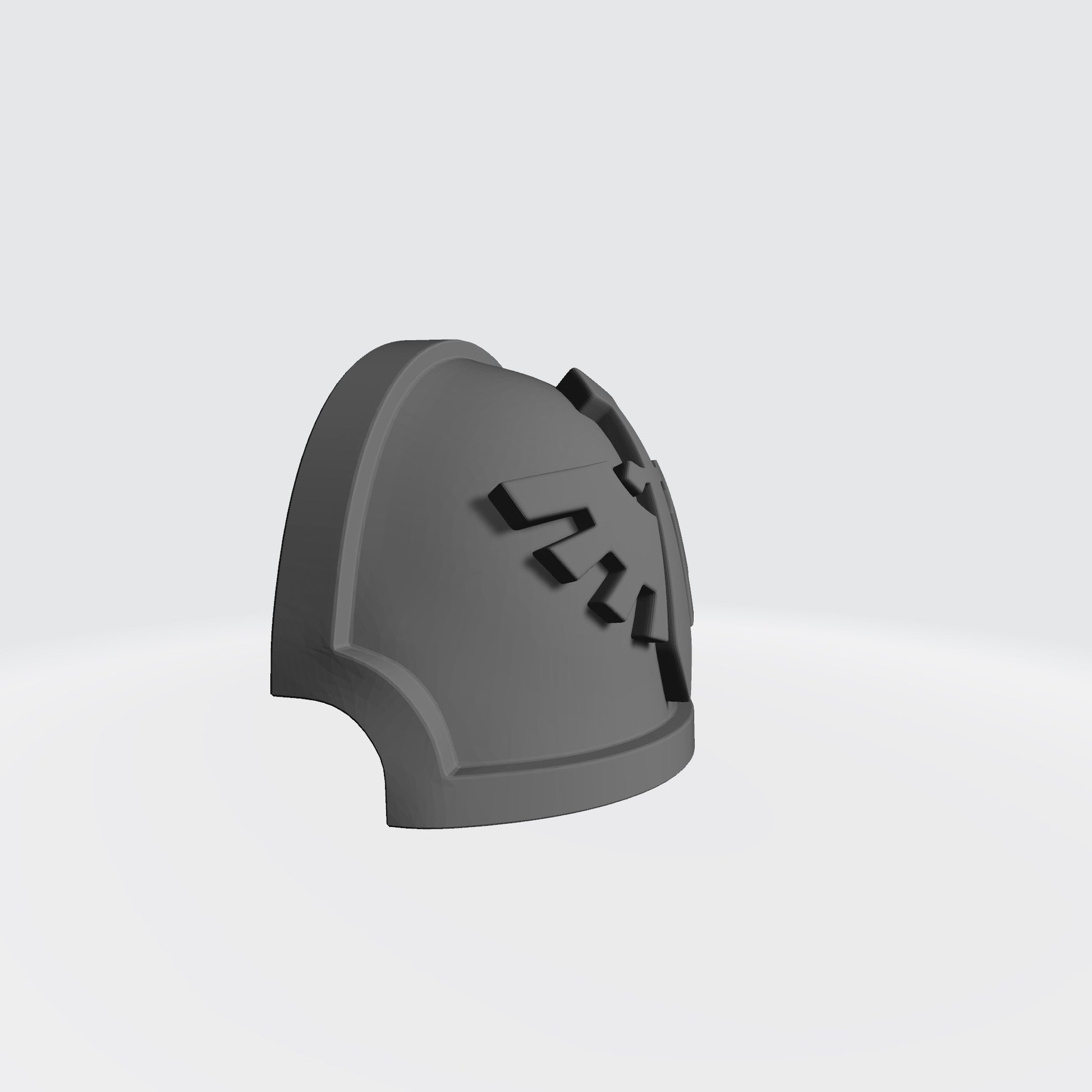 Dark Angels MKX Ver 01 Shoulder Pad Gen: 10 Pauldron Notched (Stealth) Compatible with McFarlane Toys Space Marines
