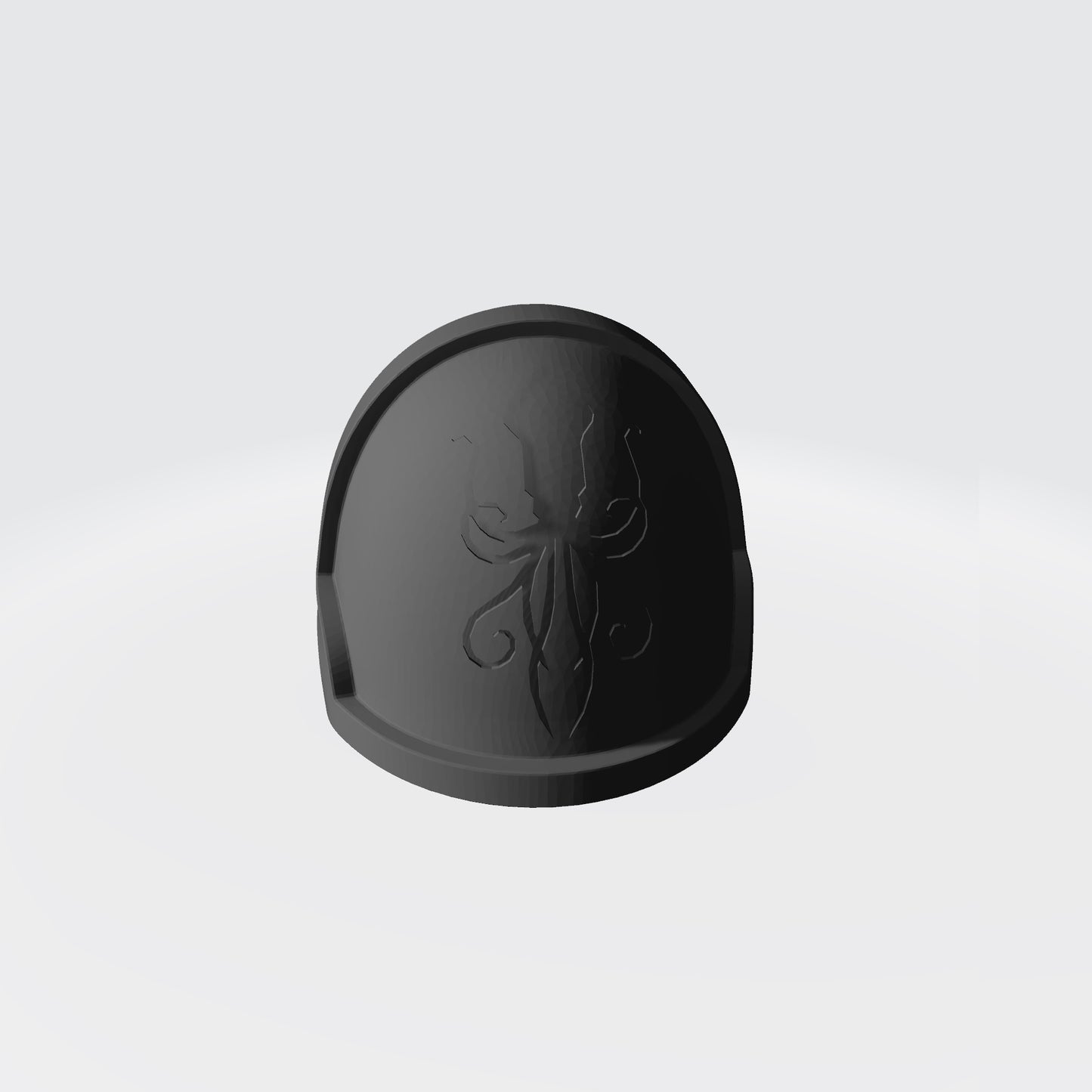 Dark Kraken Chapter Engraved MKX Notched (Stealth) Shoulder Pad for McFarlane Toys Space Marine Action Figures (Copy)