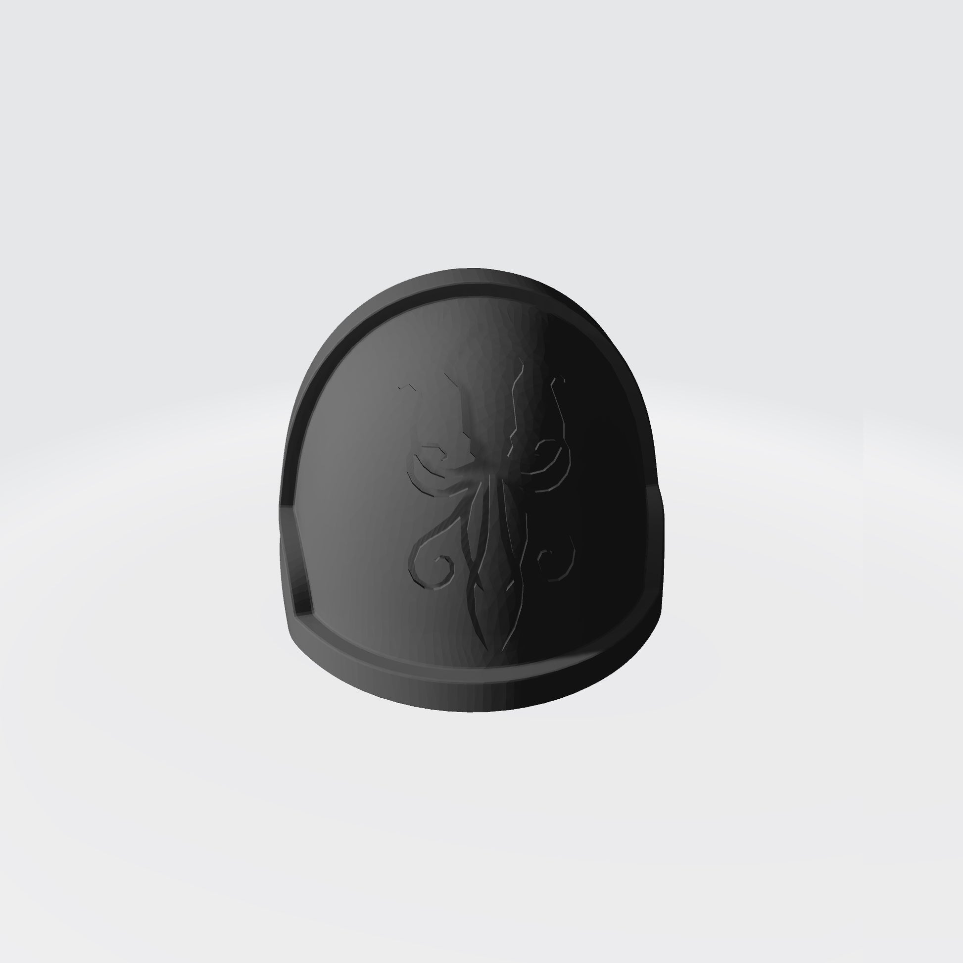 Dark Kraken Chapter Engraved MKX Notched (Stealth) Shoulder Pad for McFarlane Toys Space Marine Action Figures (Copy)