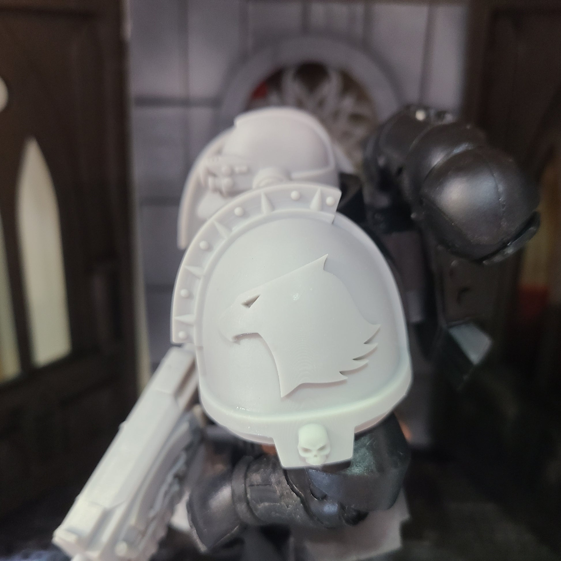 Raptors Chapter MKXI Skull Shoulder Pad Ver. I4S for McFarlane Toys Loyalist Marine Action Figures
