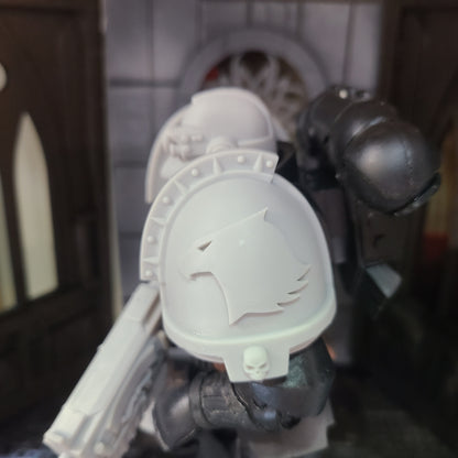 Raptors Chapter MKXI Skull Shoulder Pad Ver. I4S for McFarlane Toys Loyalist Marine Action Figures