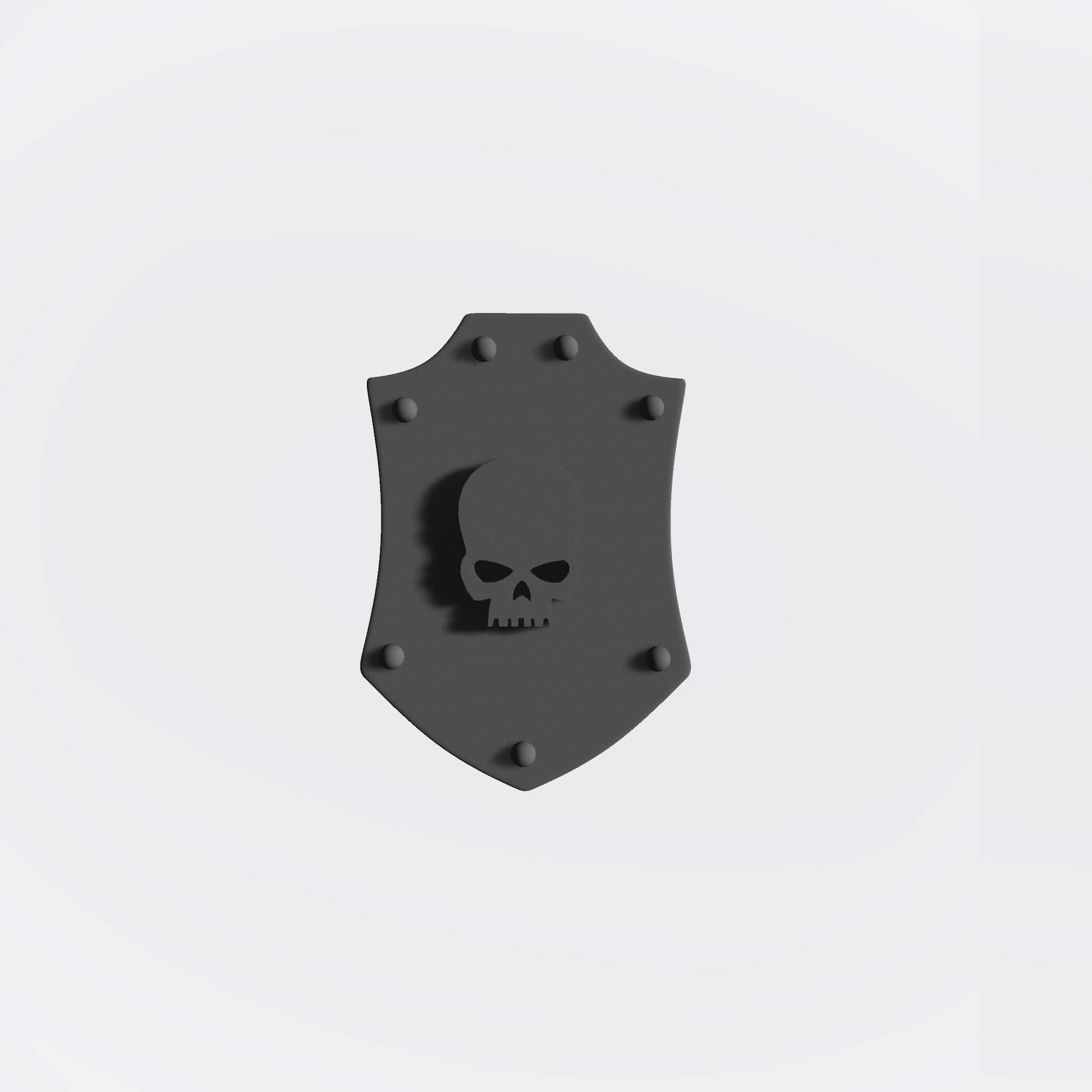 Space Marine Shoulder Pad Shield Ver. 02 with Skull for McFarlane Toys Space Marine Action Figures