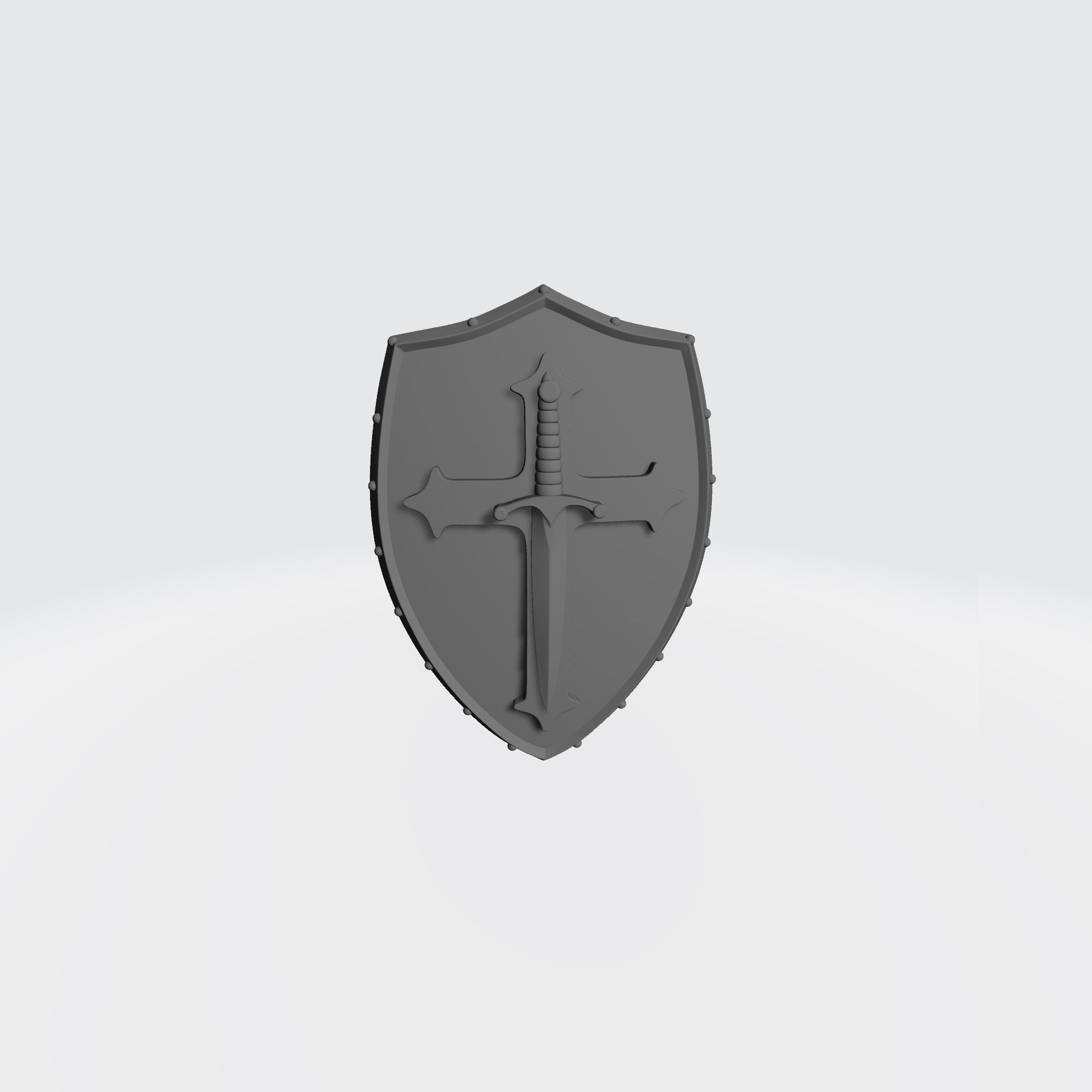 Space Marine Shoulder Pad Shield Ver. 04a with Cross and Sword for McFarlane Toys Space Marine Action Figures