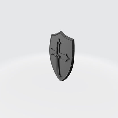 Space Marine Shoulder Pad Shield Ver. 04a with Cross and Sword for McFarlane Toys Space Marine Action Figures