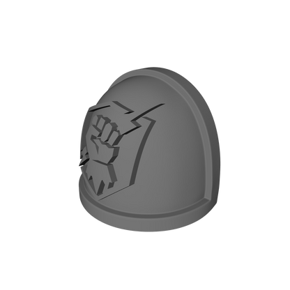 Monarch Fists Warrior Order Type 4 V1-5 Shoulder Pad compatible with McFarlane Toys 7-inch armored action figures custom resin pauldron