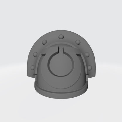 Ultramarines  MK III Shoulder Pad with Full Studded Ridge for McFarlane Toys Space Marines