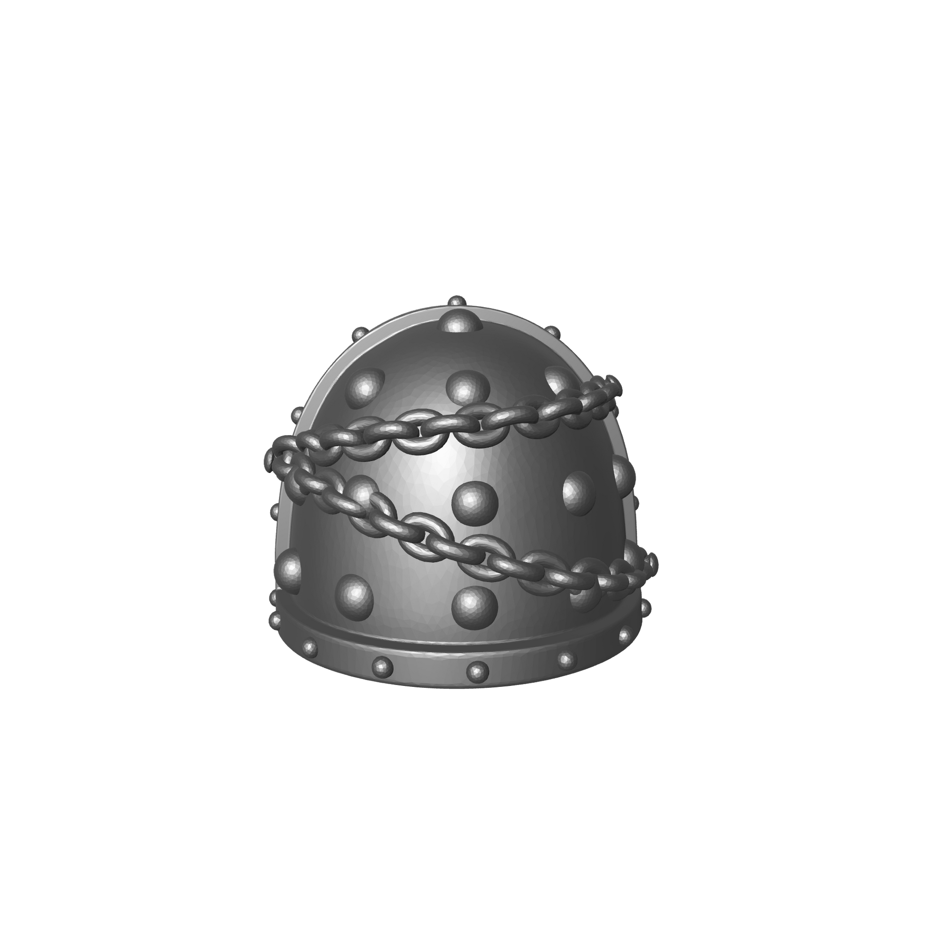 Space Marine MKVII Shoulder Pad with Chains and Molecular Bonding Studs VR for McFarlane Toys Grimdark Marine Action Figures