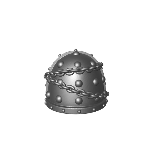 Space Marine MKVII Shoulder Pad with Chains and Molecular Bonding Studs VR for McFarlane Toys Grimdark Marine Action Figures