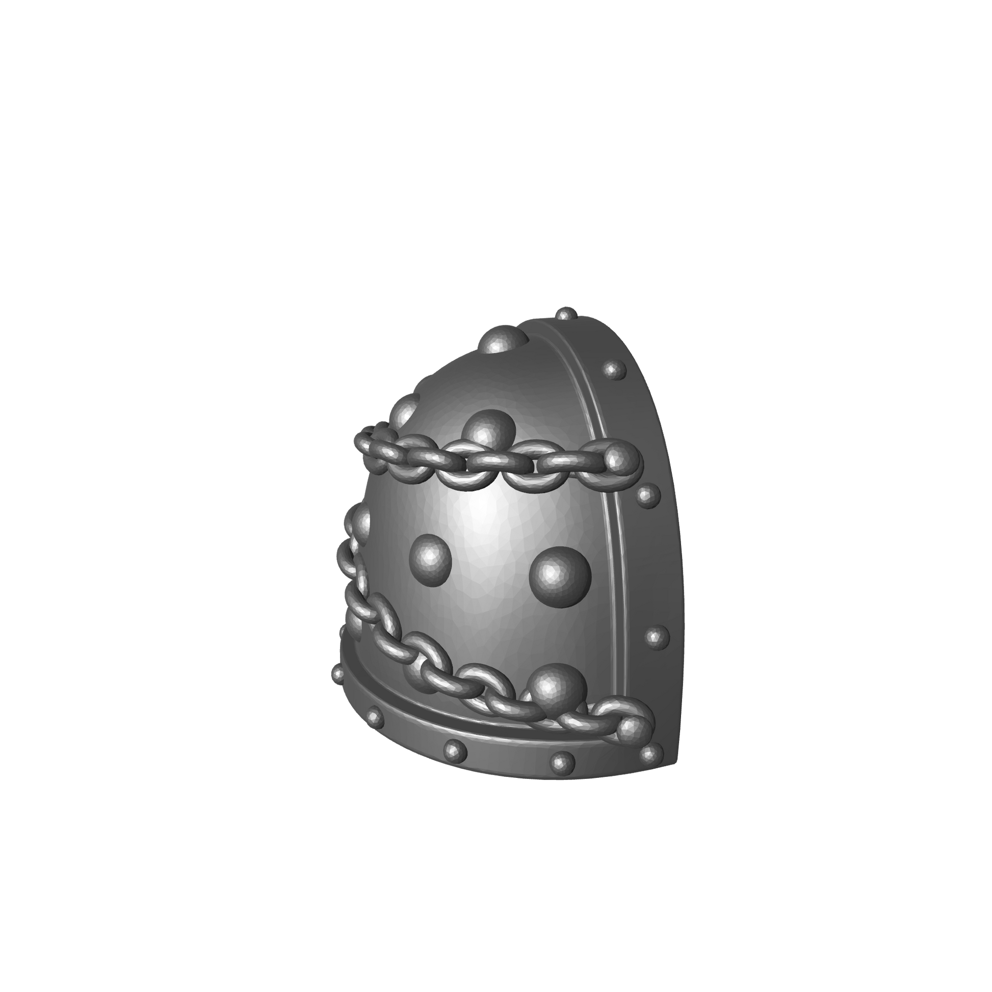 Space Marine MKVII Shoulder Pad with Chains and Molecular Bonding Studs VR for McFarlane Toys Grimdark Marine Action Figures