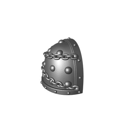 Space Marine MKVII Shoulder Pad with Chains and Molecular Bonding Studs VR for McFarlane Toys Grimdark Marine Action Figures