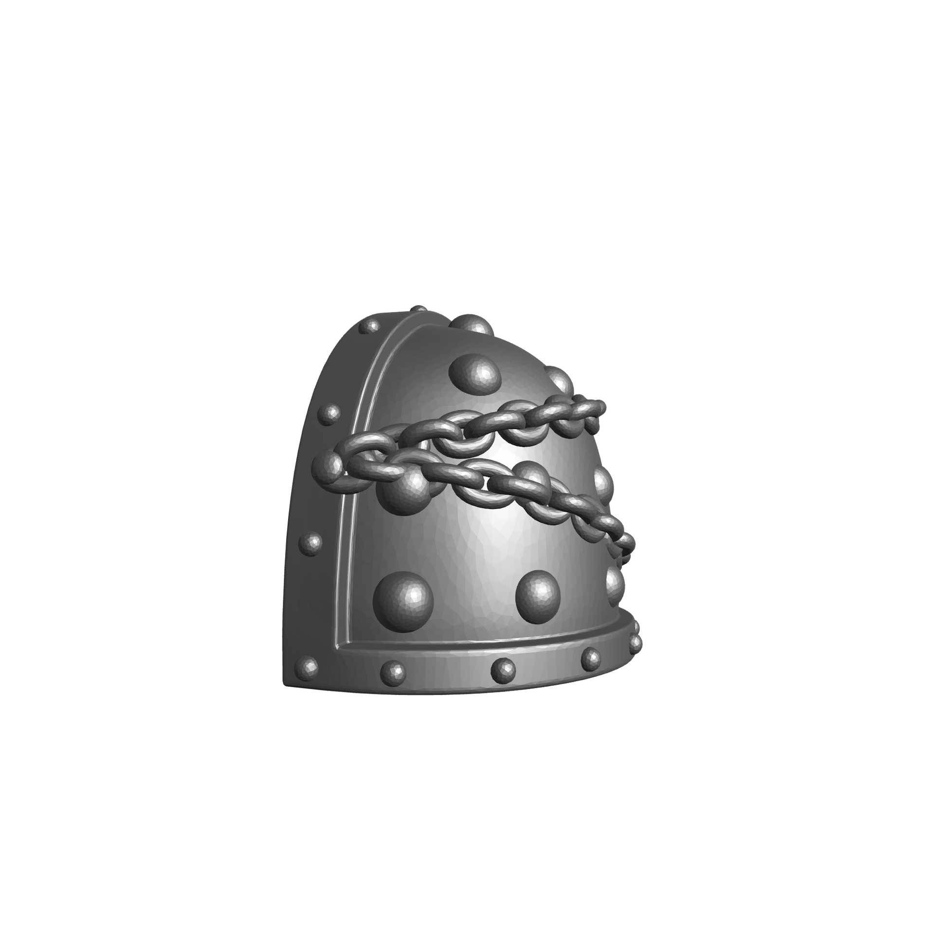 Space Marine MKVII Shoulder Pad with Chains and Molecular Bonding Studs VR for McFarlane Toys Grimdark Marine Action Figures