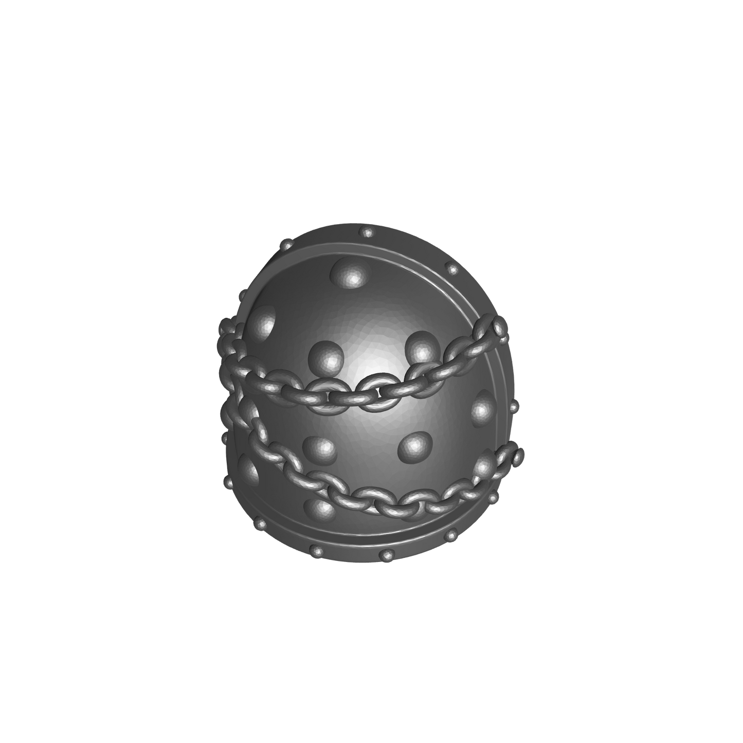 Space Marine MKVII Shoulder Pad with Chains and Molecular Bonding Studs VR for McFarlane Toys Grimdark Marine Action Figures